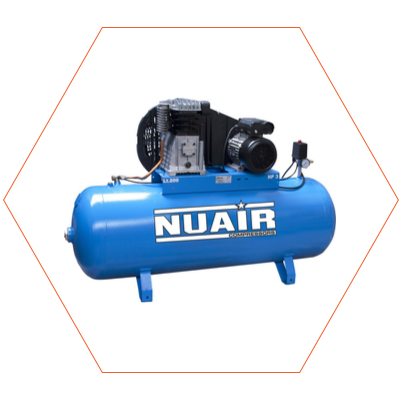 NUAIR Blue Star 200L Single Phase Compressor