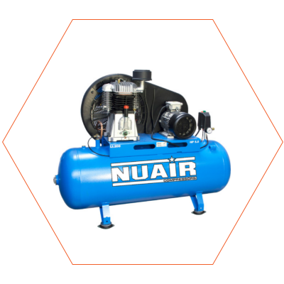 NUAIR Blue Star 200L 3 Phase Compressor